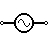 symbole de source d'alimentation CA